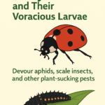 Picture of a ladybird and its larvae