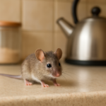 mouse on a kitchen counter