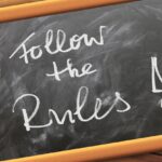 Follow the rules sign